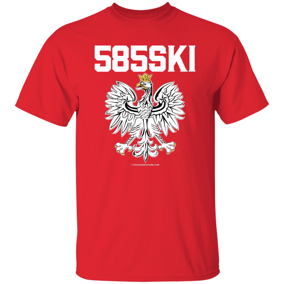 585ski Apparel CustomCat G500 5.3 oz. T-Shirt Red S