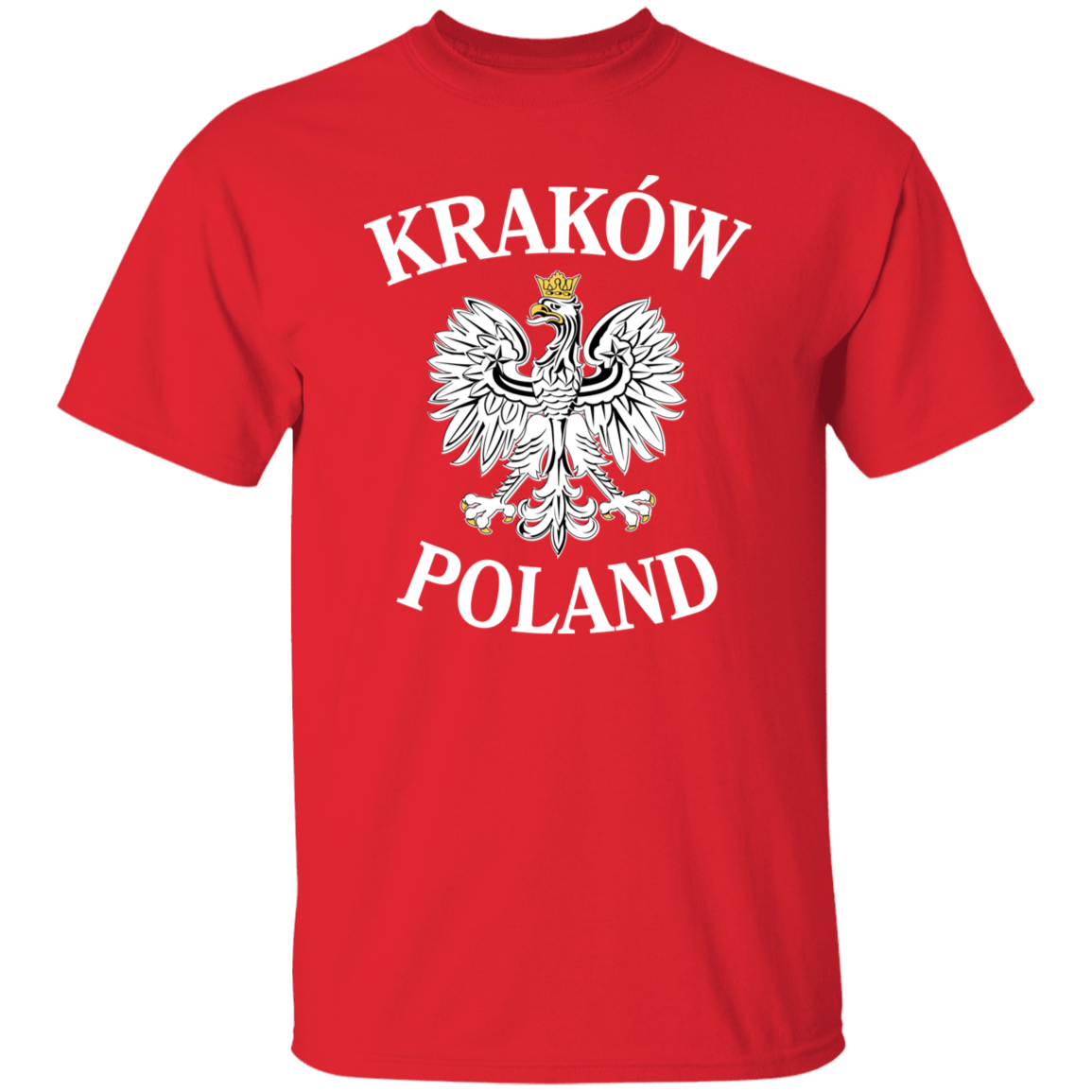 Krakow Poland T-Shirt T-Shirts CustomCat Red S 