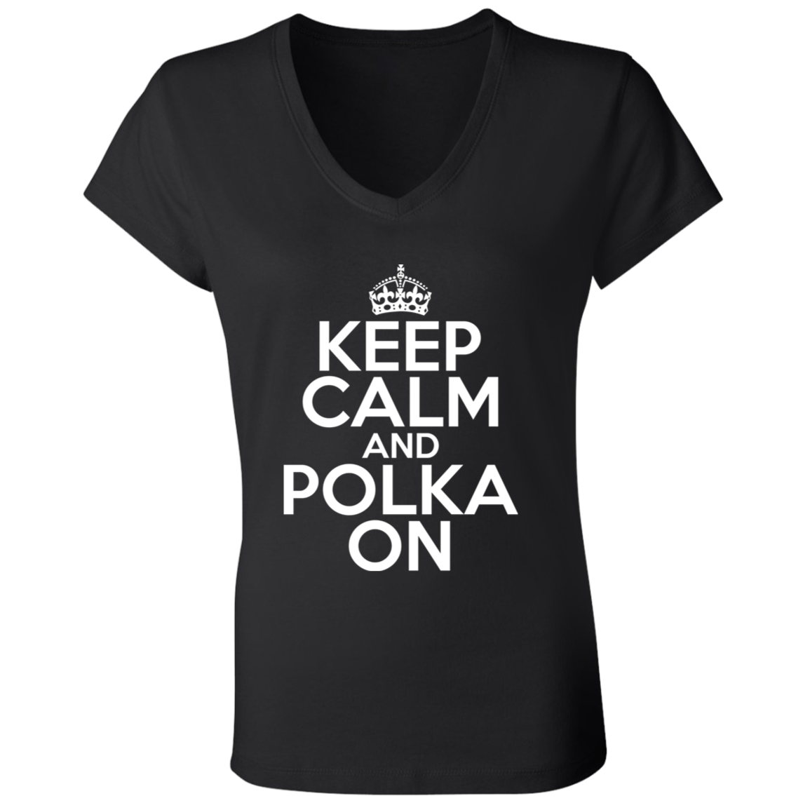 Keep Calm And Polka On Apparel CustomCat   