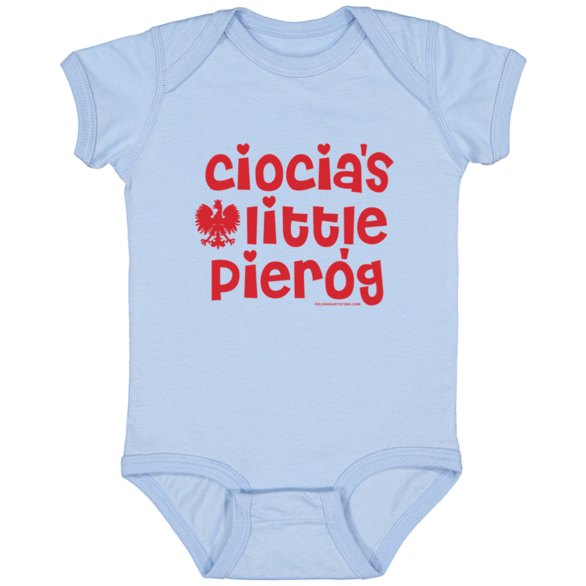Ciocia's Little Pierogi Infant Bodysuit Baby CustomCat Light Blue Newborn 