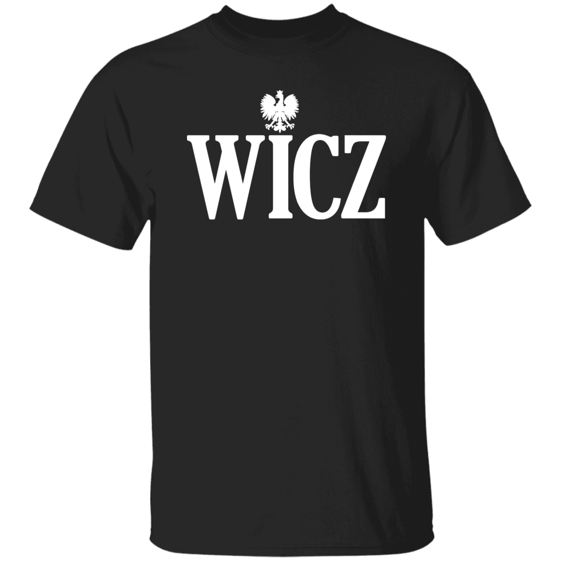 WICZ Polish Surname Ending Apparel CustomCat G500 5.3 oz. T-Shirt Black S