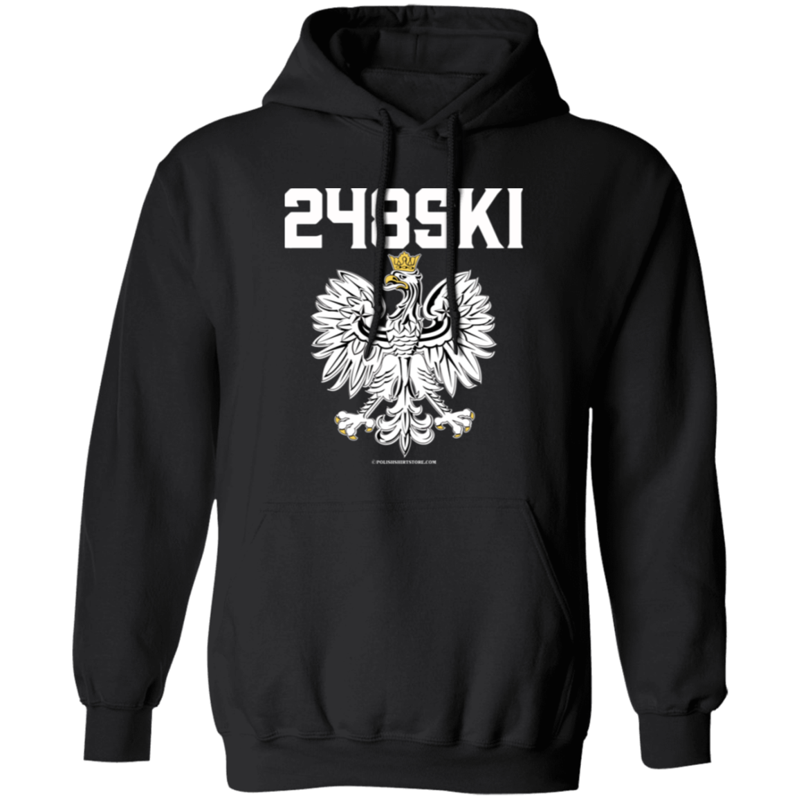 248SKI Apparel CustomCat G185 Pullover Hoodie Black S