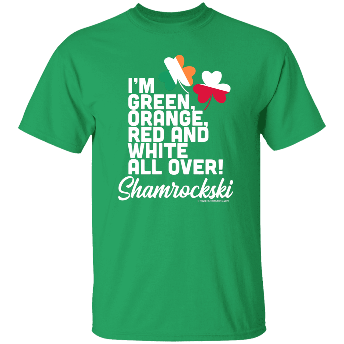 Shamrockski Apparel CustomCat G500 5.3 oz. T-Shirt Irish Green S