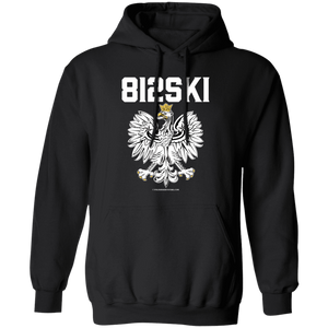 812SKI - G185 Pullover Hoodie / Black / S - Polish Shirt Store