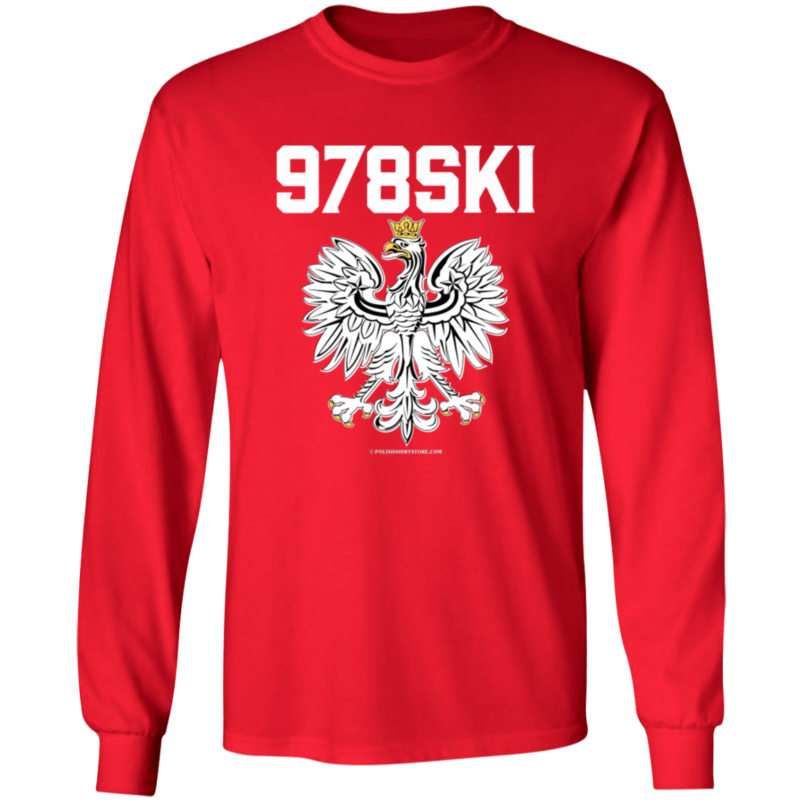 978SKI Apparel CustomCat G540 LS T-Shirt Red S