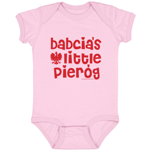 Babcia's Little Pierogi Infant Bodysuit - Pink / Newborn - Polish Shirt Store