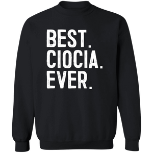 Best Ciocia Ever - G180 Crewneck Pullover Sweatshirt / Black / S - Polish Shirt Store