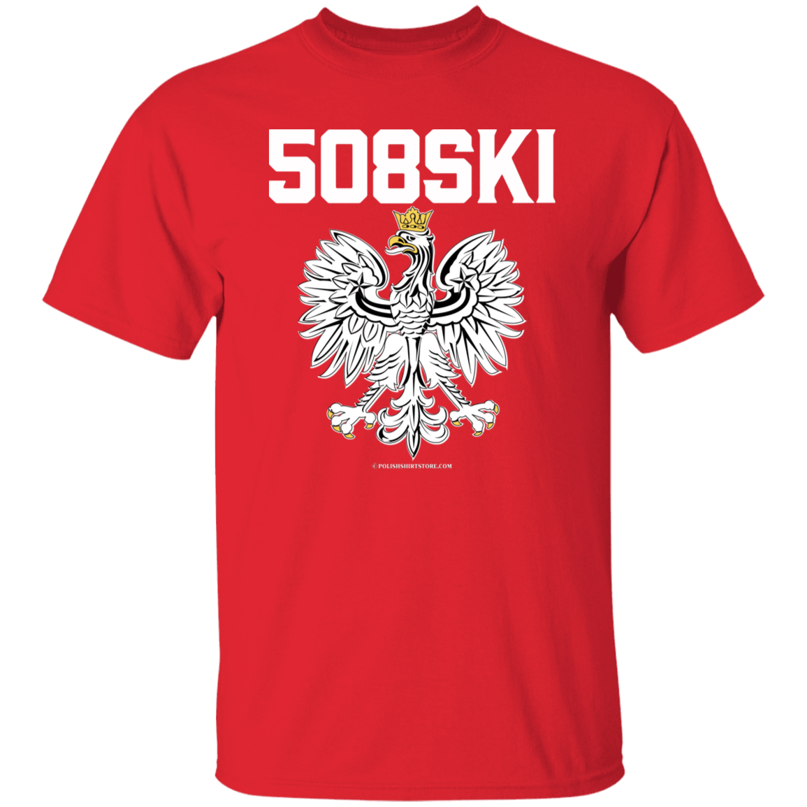 508SKI Apparel CustomCat G500 5.3 oz. T-Shirt Red S