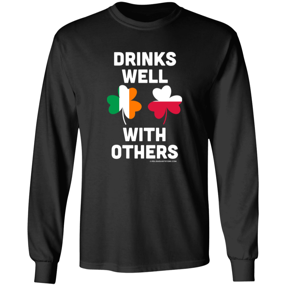 Drinks Well With Others Apparel CustomCat G240 LS Ultra Cotton T-Shirt Black S