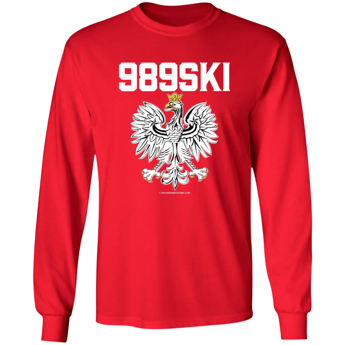 989SKI Apparel CustomCat G540 LS T-Shirt Red S