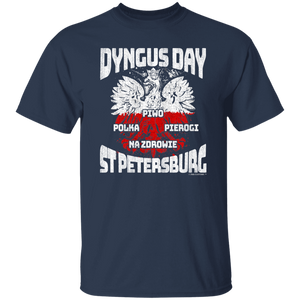 Dyngus Day St Petersburg - G500 5.3 oz. T-Shirt / Navy / S - Polish Shirt Store