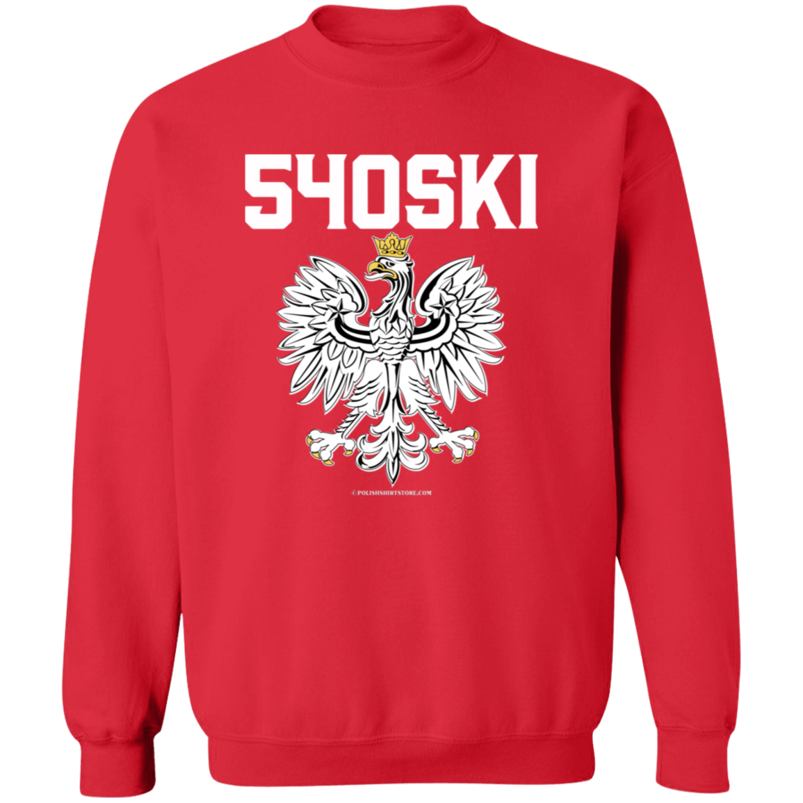 540ski Apparel CustomCat G180 Crewneck Pullover Sweatshirt Red S