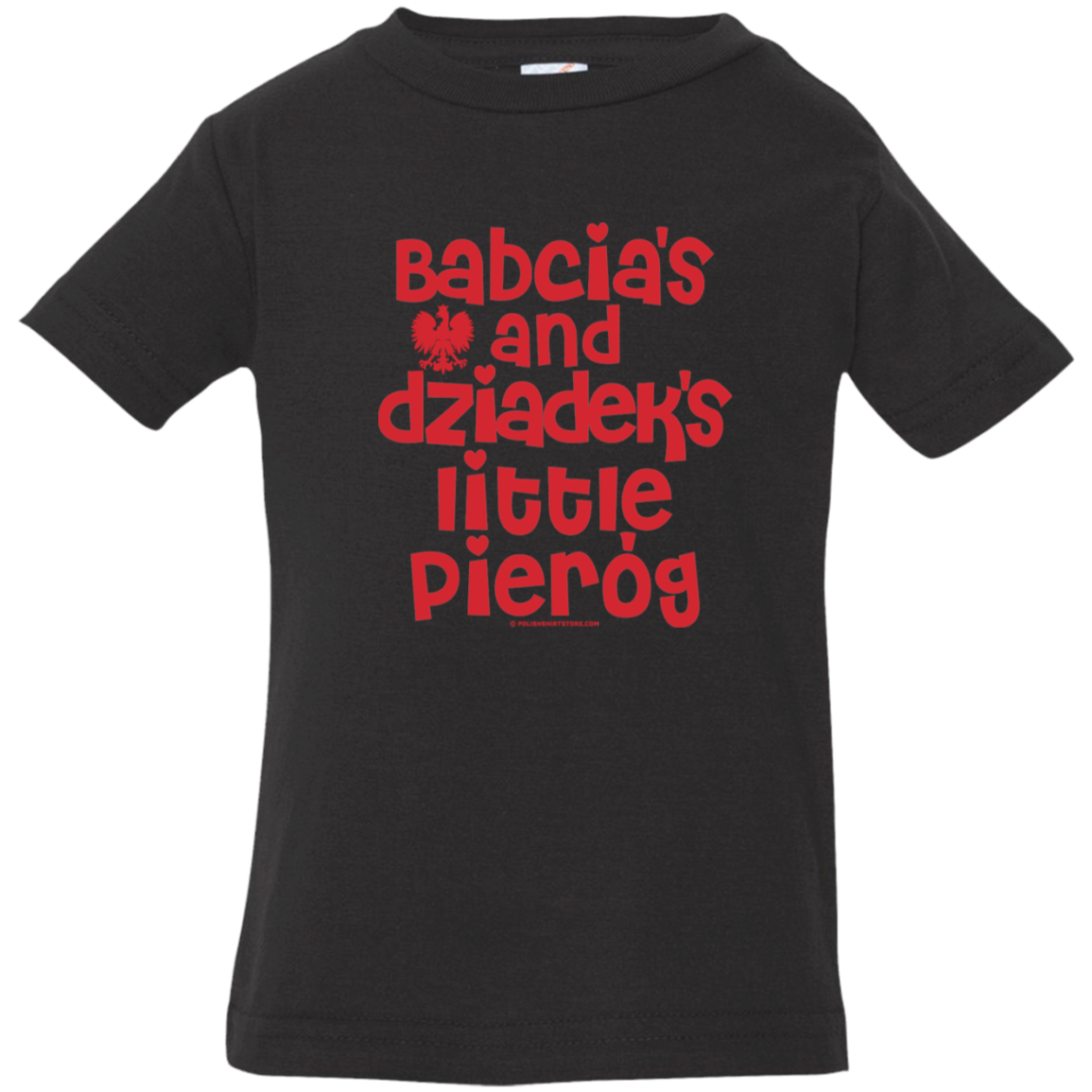 Babcia & Dziadek's Little Pierog Infant & Toddler T-Shirt Apparel CustomCat Infant  T-Shirt Black 6 Months