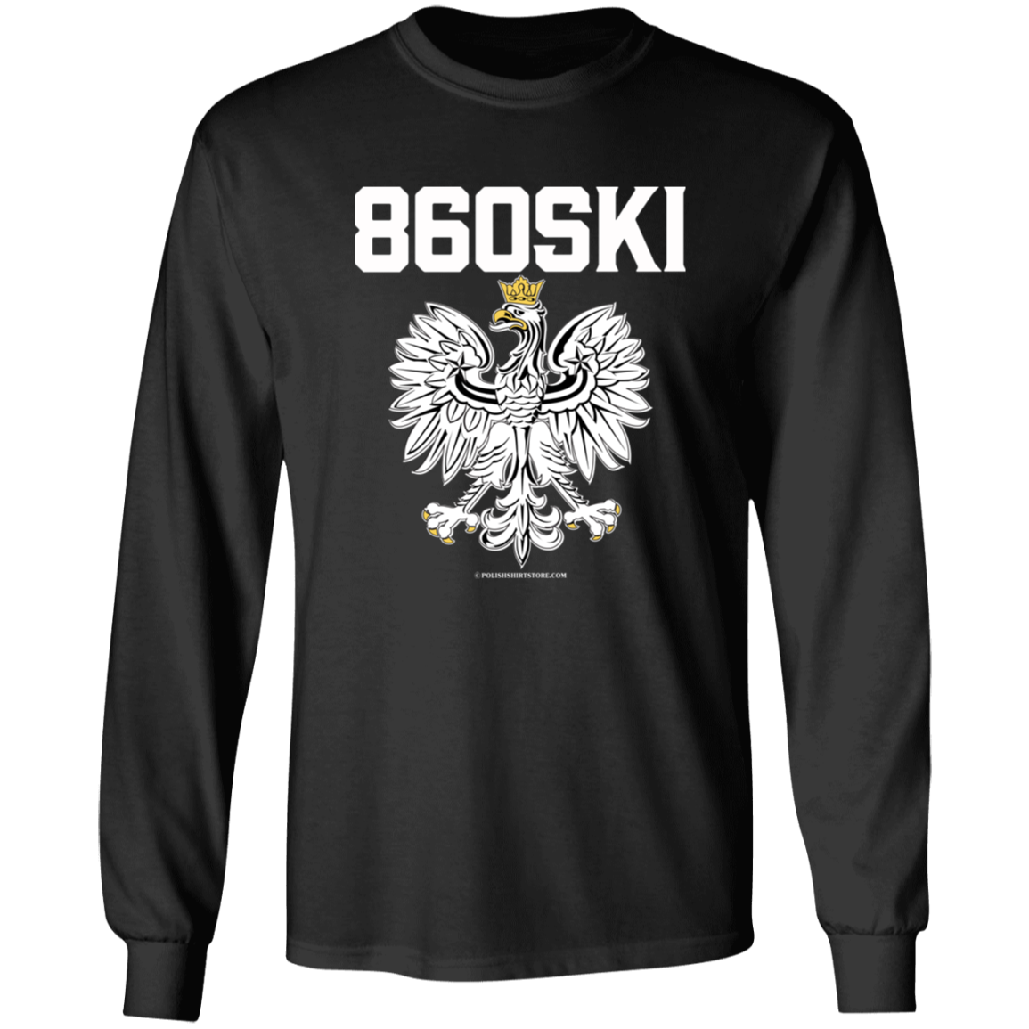 860SKI Apparel CustomCat G540 LS T-Shirt Black S