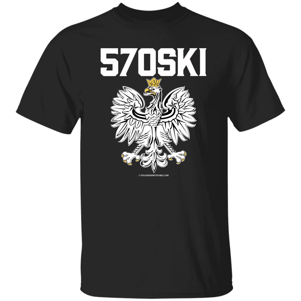 570SKI Apparel CustomCat G500 5.3 oz. T-Shirt Black S