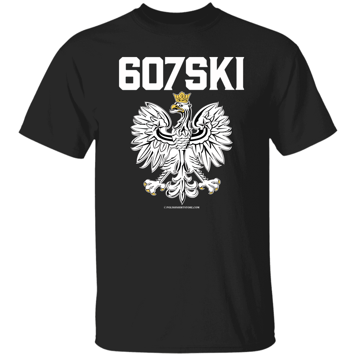 607SKI Apparel CustomCat G500 5.3 oz. T-Shirt Black S