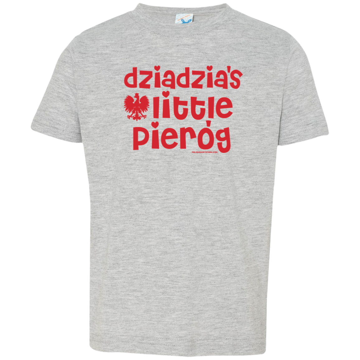 Dziadzia&#39;s Little Pierogi Infant &amp; Toddler T-Shirt Apparel CustomCat Toddler T-Shirt Heather Grey 2T