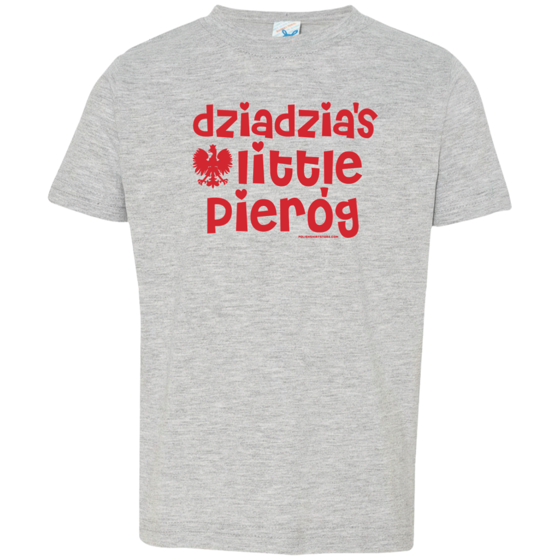 Dziadzia's Little Pierogi Infant & Toddler T-Shirt Apparel CustomCat Toddler T-Shirt Heather Grey 2T