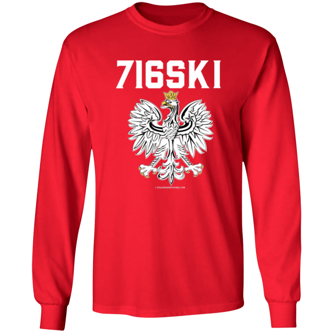 716SKI Apparel CustomCat G240 LS Ultra Cotton T-Shirt Red S