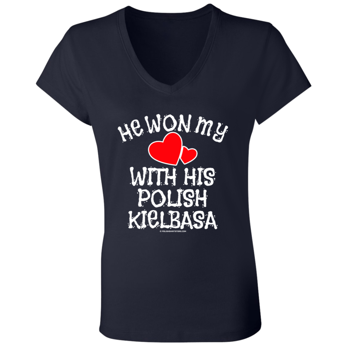 He Won My Heart With His Polish Kielbasa Apparel CustomCat   