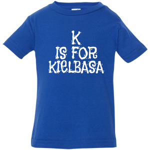 K Is For Kielbasa Infant & Toddler T-Shirt - Infant  T-Shirt / Royal / 6 Months - Polish Shirt Store