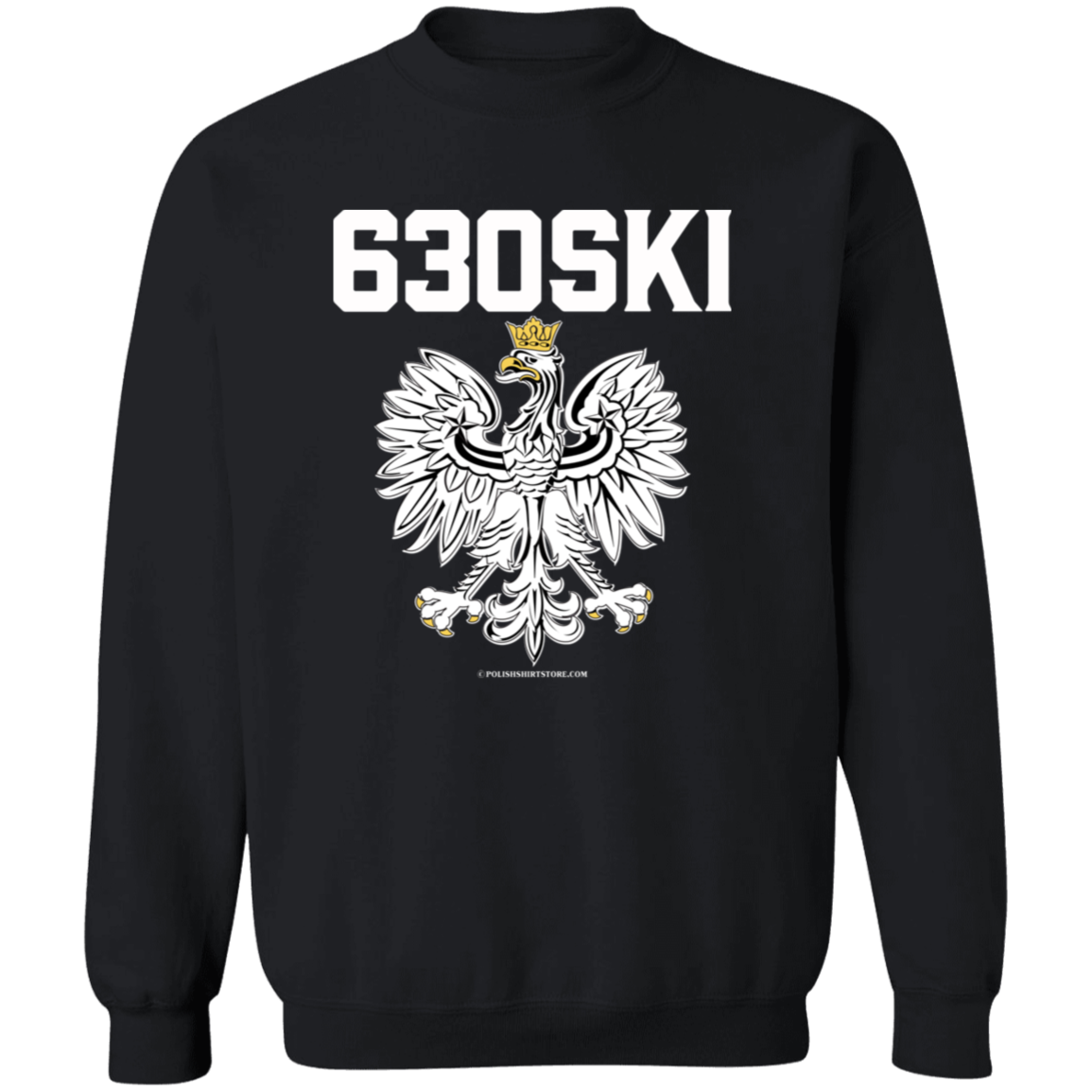 630ski Apparel CustomCat G180 Crewneck Pullover Sweatshirt Black S