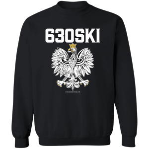 630ski - G180 Crewneck Pullover Sweatshirt / Black / S - Polish Shirt Store