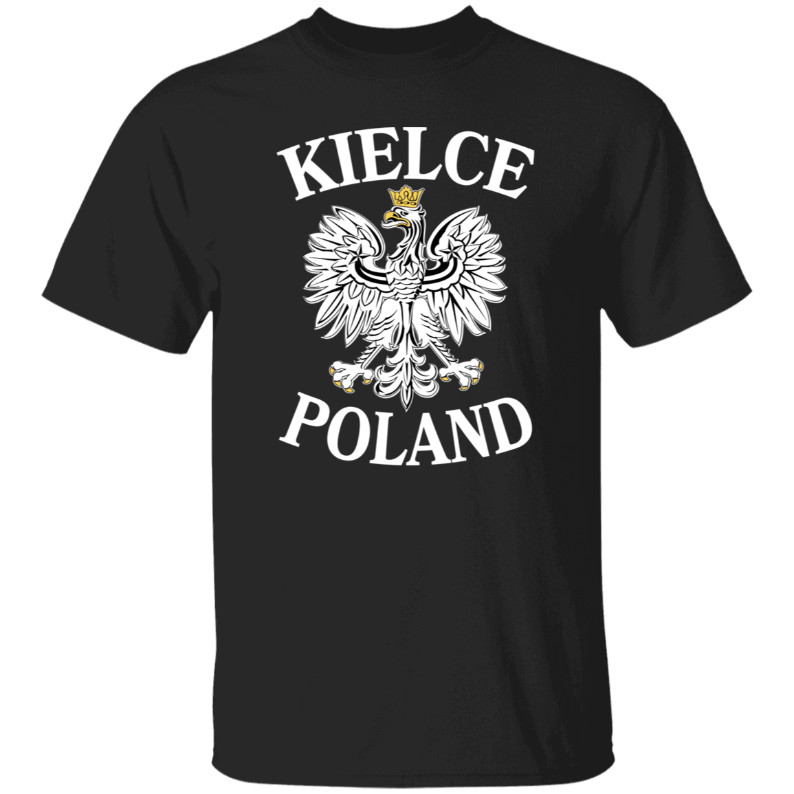 Kielce Poland T-Shirt T-Shirts CustomCat Black S 