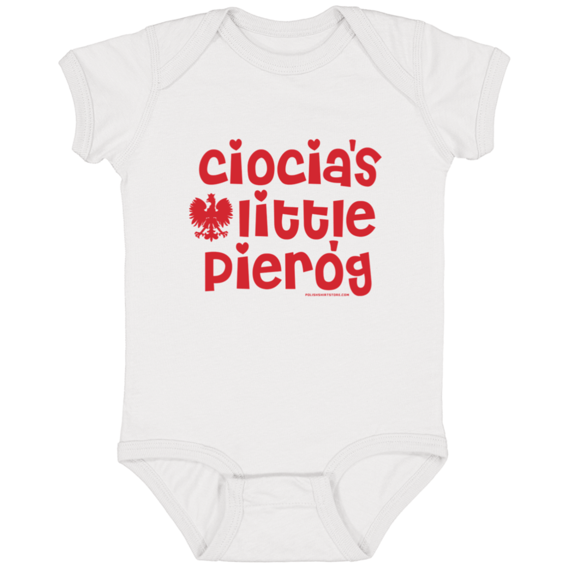 Ciocia's Little Pierogi Infant Bodysuit Baby CustomCat White Newborn 