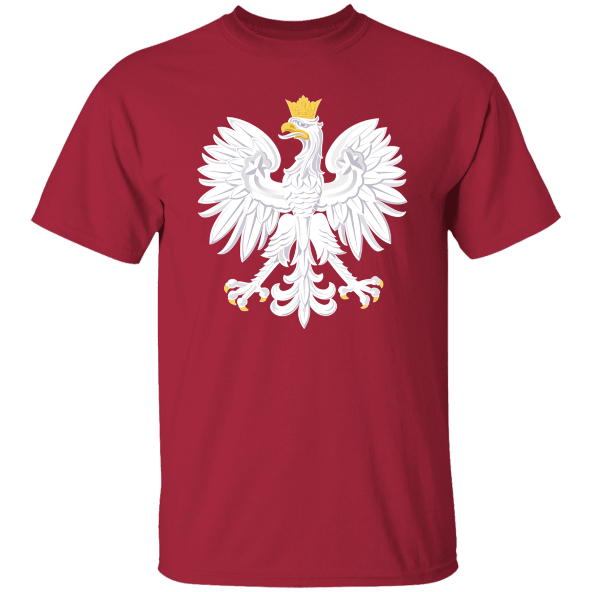 Polish Eagle T-Shirt T-Shirts CustomCat Cardinal S 