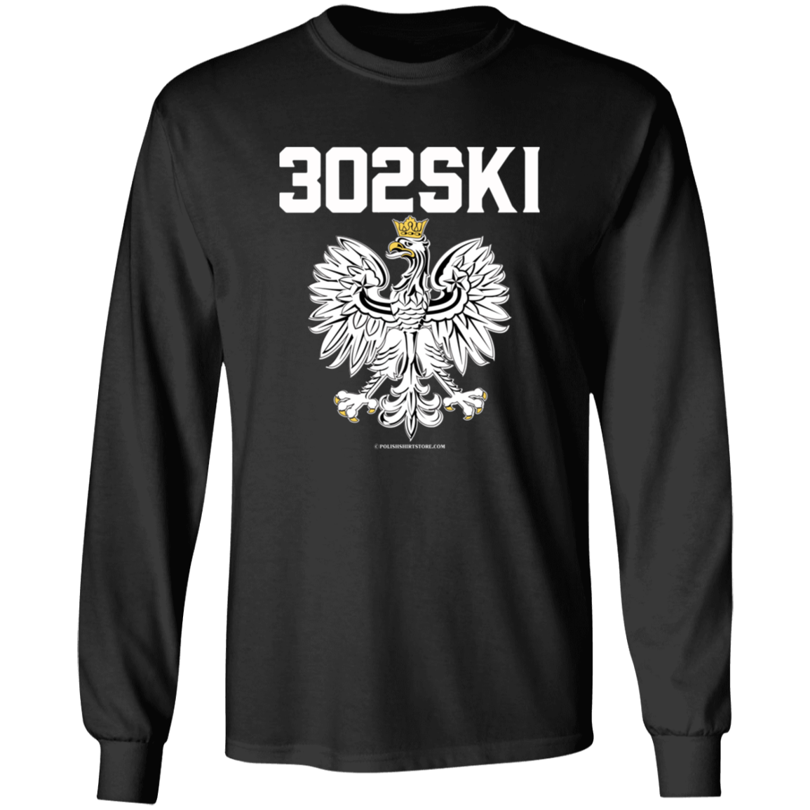 302SKI Apparel CustomCat G240 LS Ultra Cotton T-Shirt Black S
