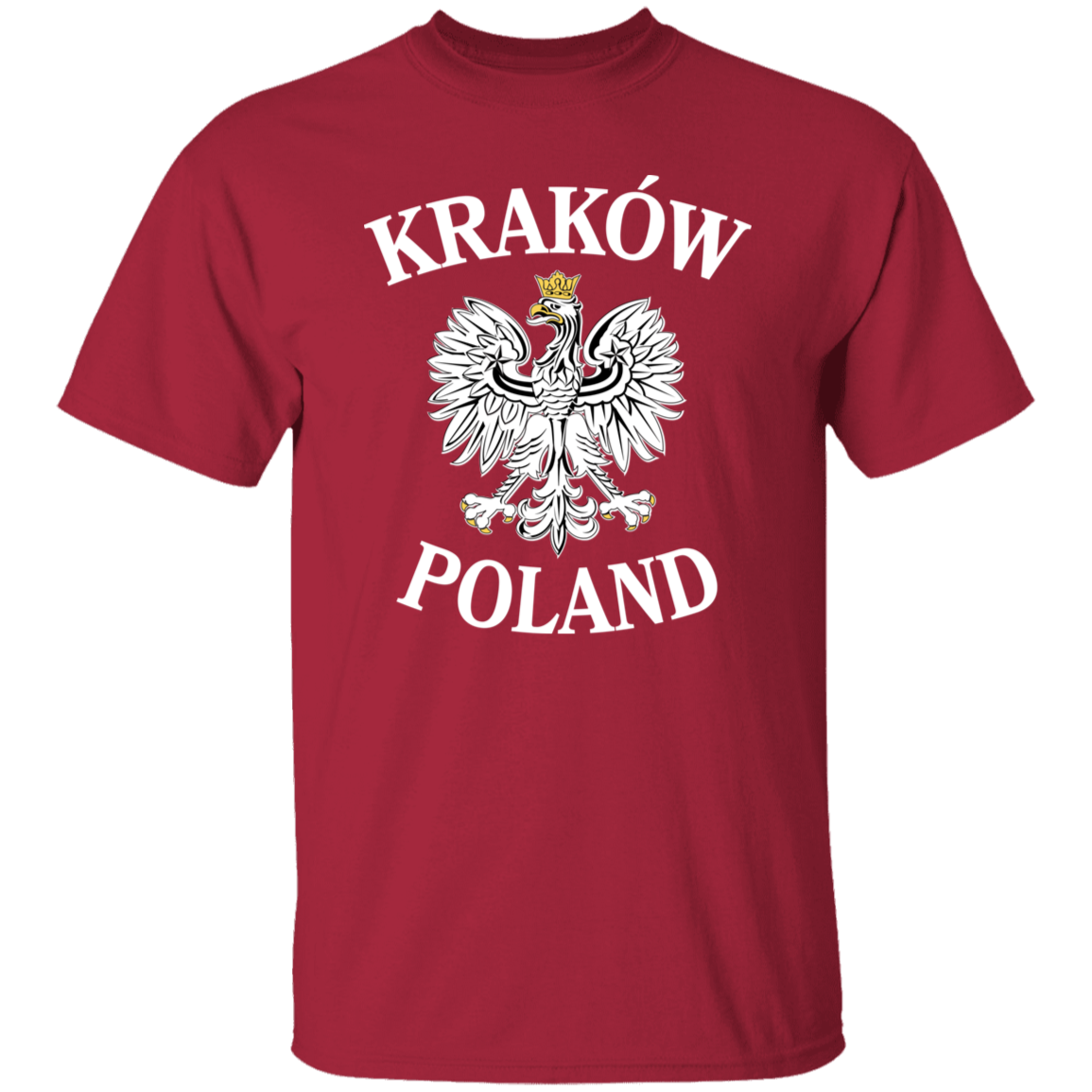 Krakow Poland T-Shirt T-Shirts CustomCat Cardinal S 