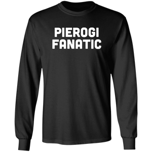 Pierogi Fanatic - G240 LS Ultra Cotton T-Shirt / Black / S - Polish Shirt Store