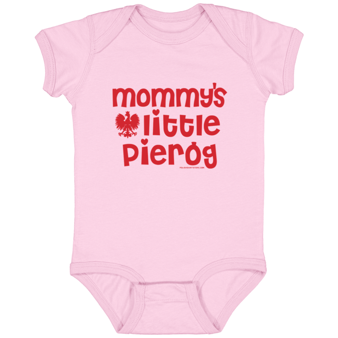Mommy's Little Pierogi Infant Bodysuit Baby CustomCat Pink Newborn 