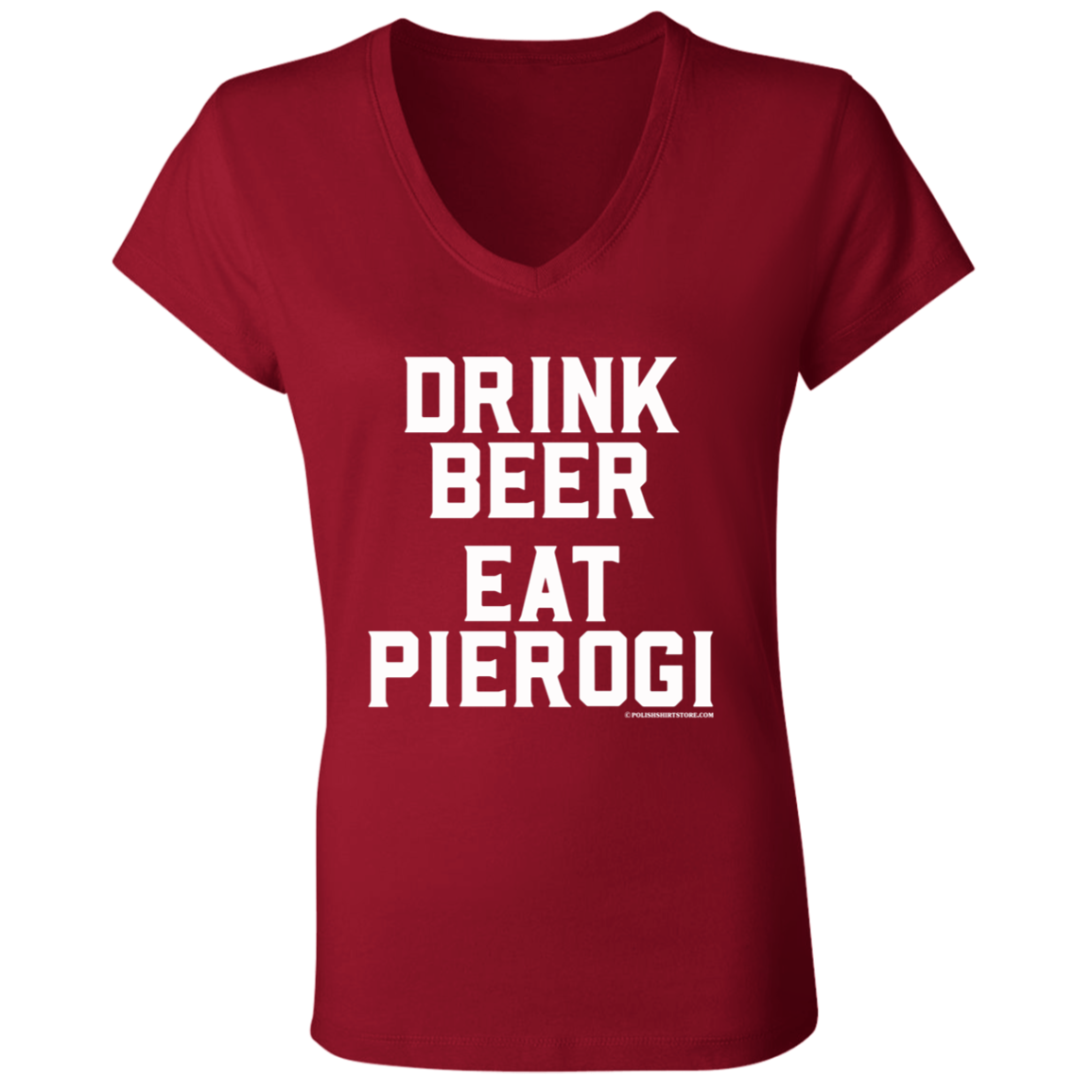 Drink Beer Eat Pierogi Apparel CustomCat   
