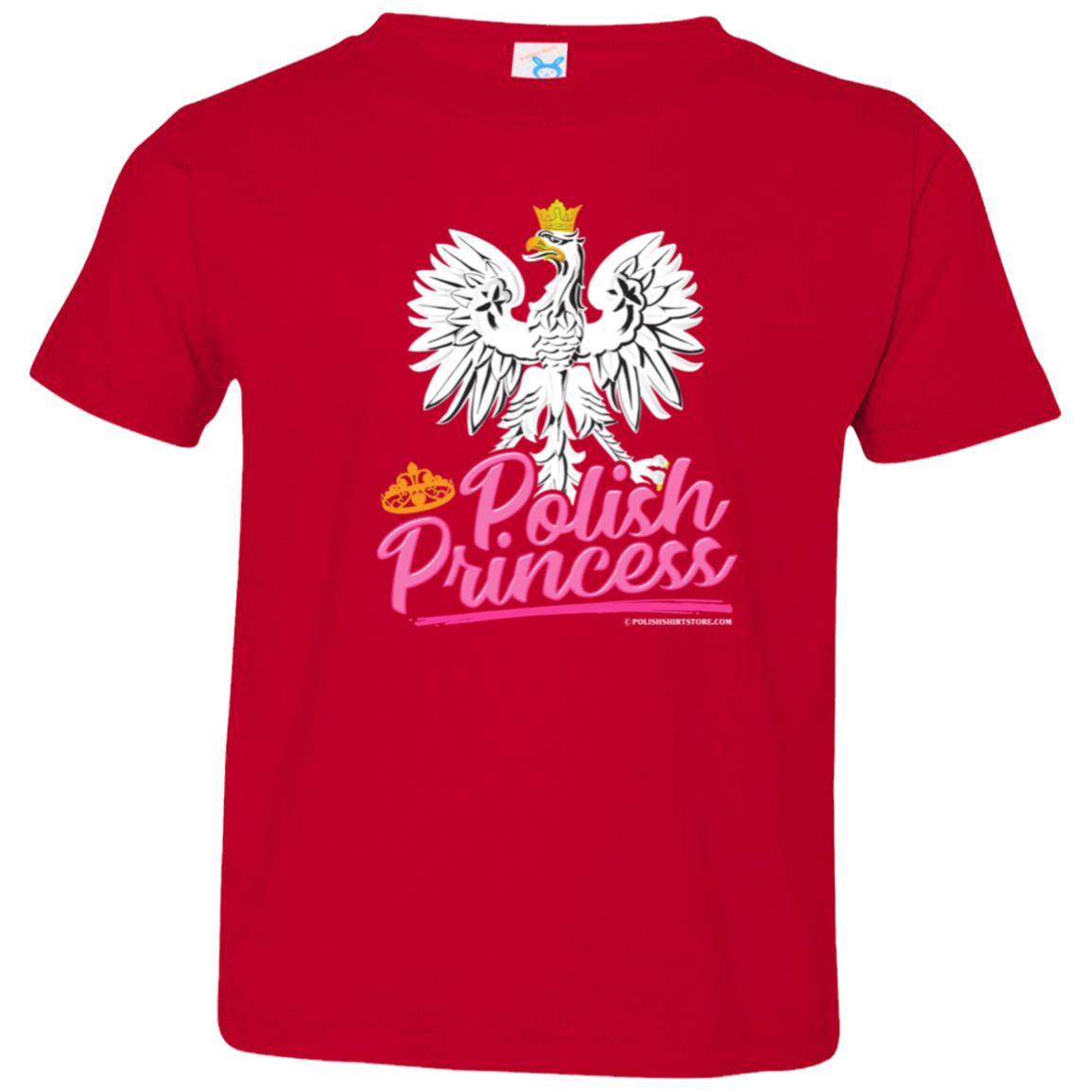 Polish Princess With Eagle Infant & Toddler Apparel CustomCat Toddler T-Shirt Red 2T