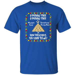 Pierogi Tree Shirt - How Delicious You Look To Me - Royal / S - Polish Shirt Store