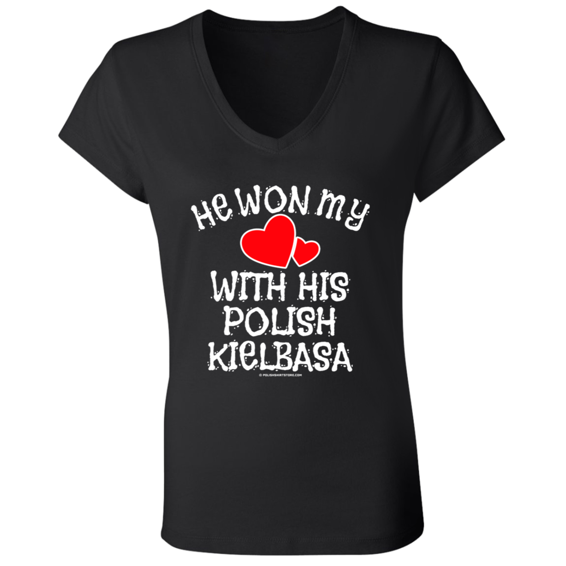 He Won My Heart With His Polish Kielbasa Apparel CustomCat   