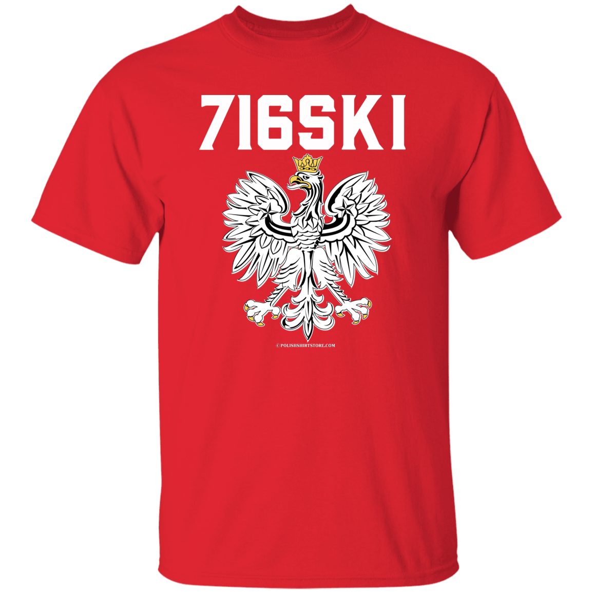 716SKI Apparel CustomCat G500 5.3 oz. T-Shirt Red S