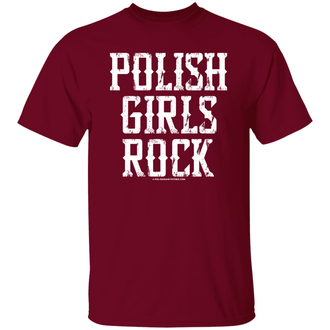Polish Girls Rock T-Shirt T-Shirts CustomCat Garnet S 