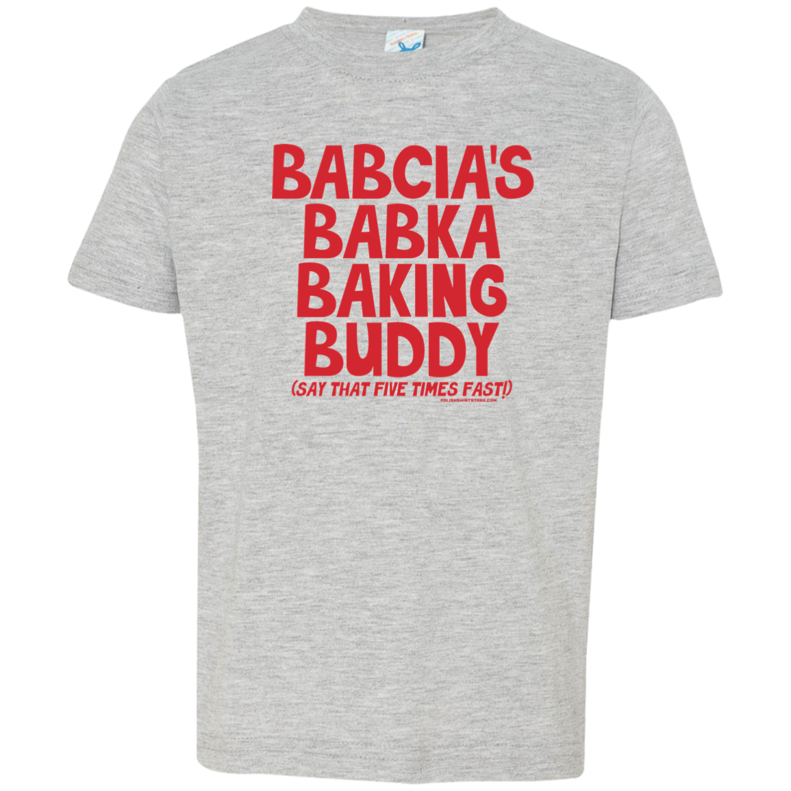 Babcia's Babka Baking Buddy Infant & Toddler T-Shirt Apparel CustomCat Toddler T-Shirt Heather Grey 2T