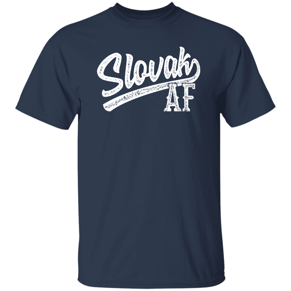 Slovak AF T-Shirts CustomCat Navy S 