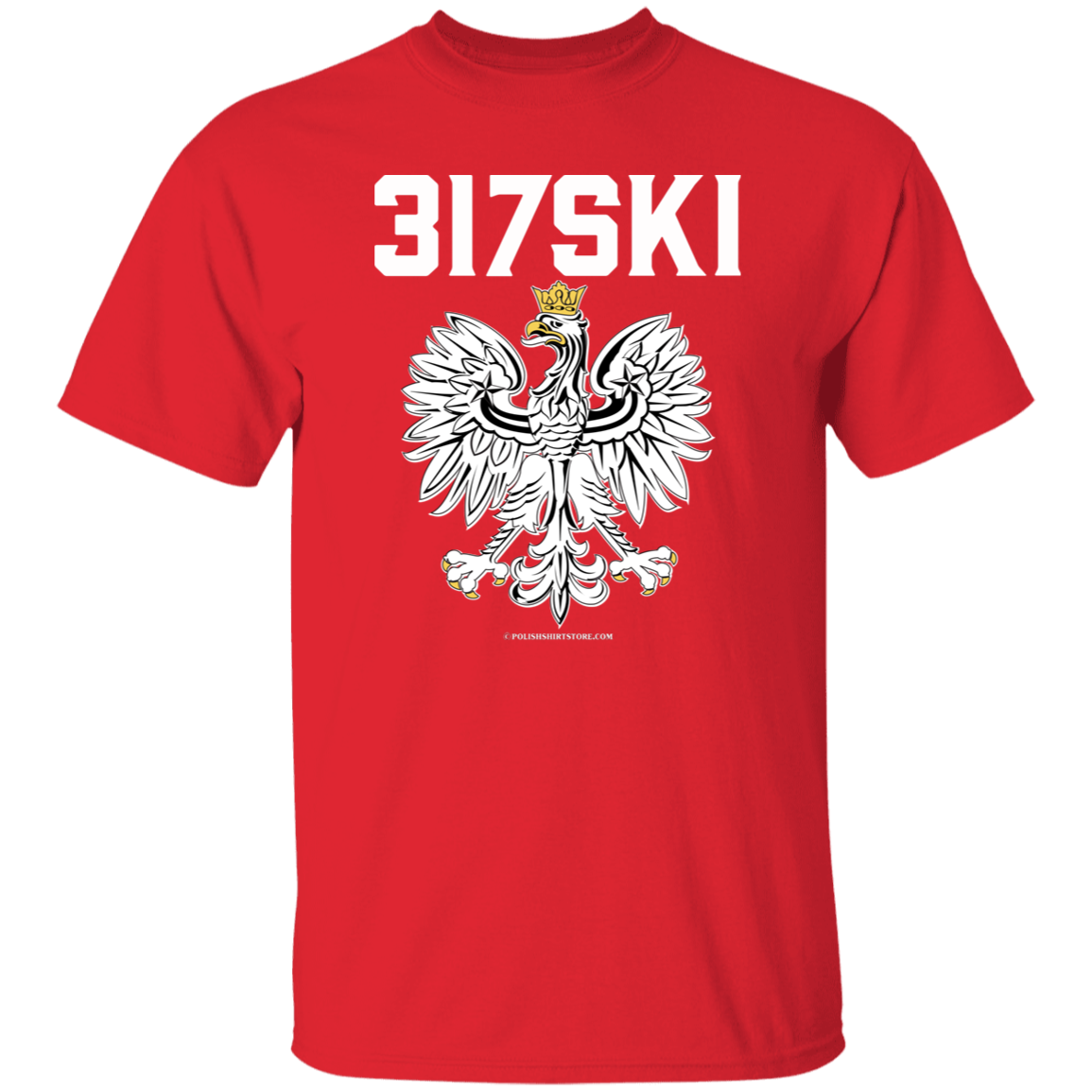 317SKI Apparel CustomCat G500 5.3 oz. T-Shirt Red S