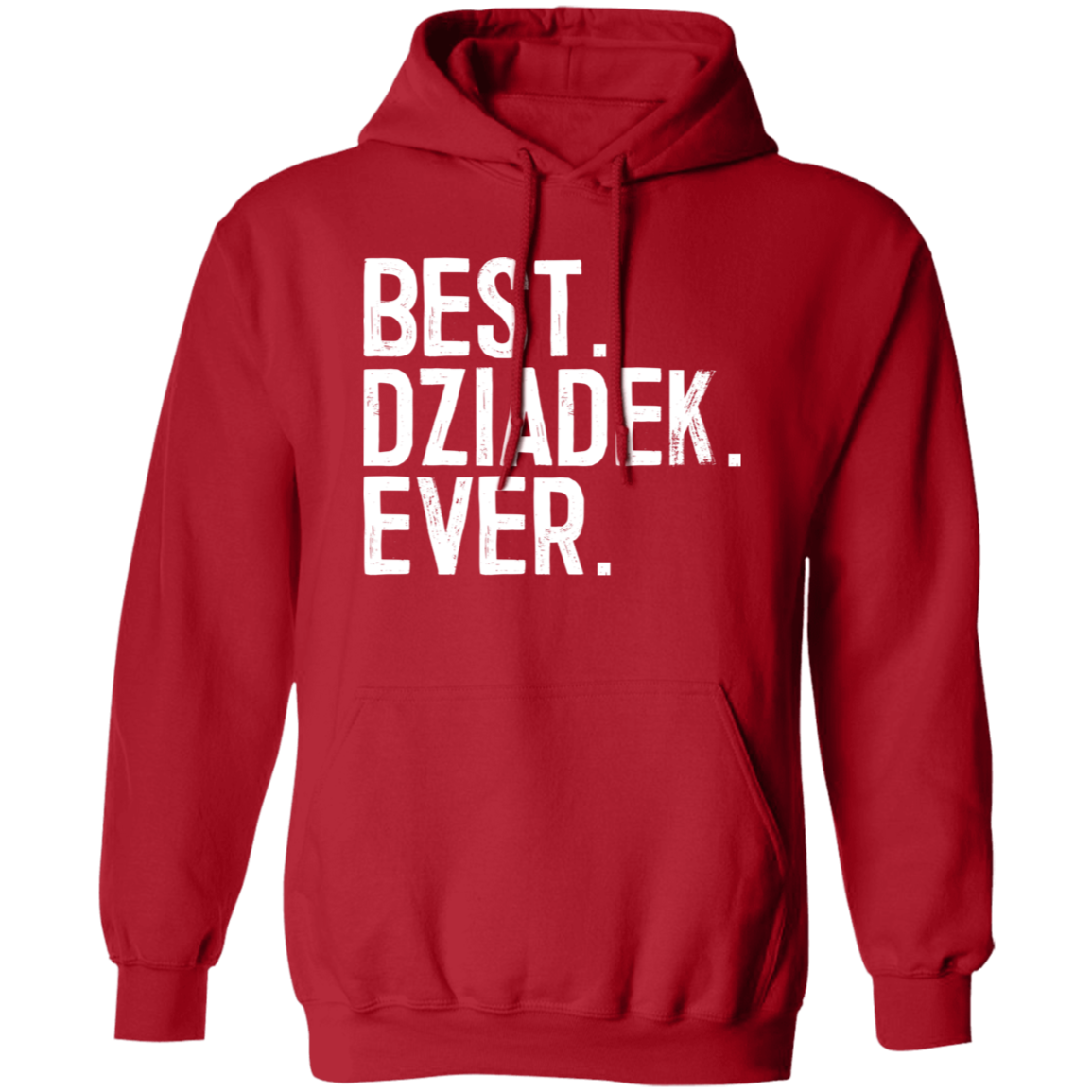 Best Dziadek Ever Apparel CustomCat G185 Pullover Hoodie Red S