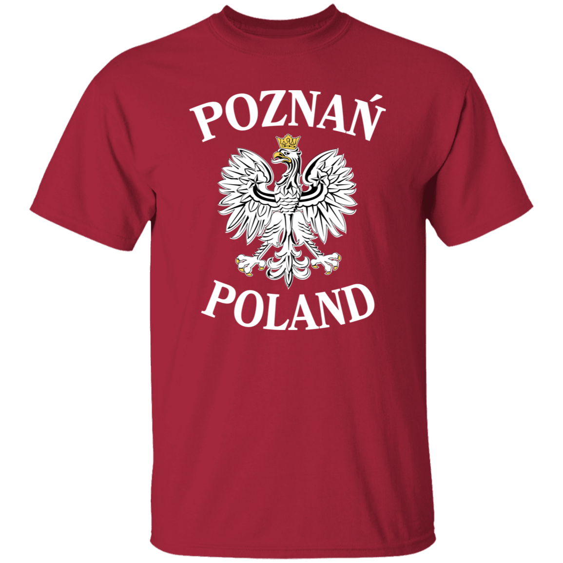 Poznan Poland T-Shirt T-Shirts CustomCat Cardinal S 