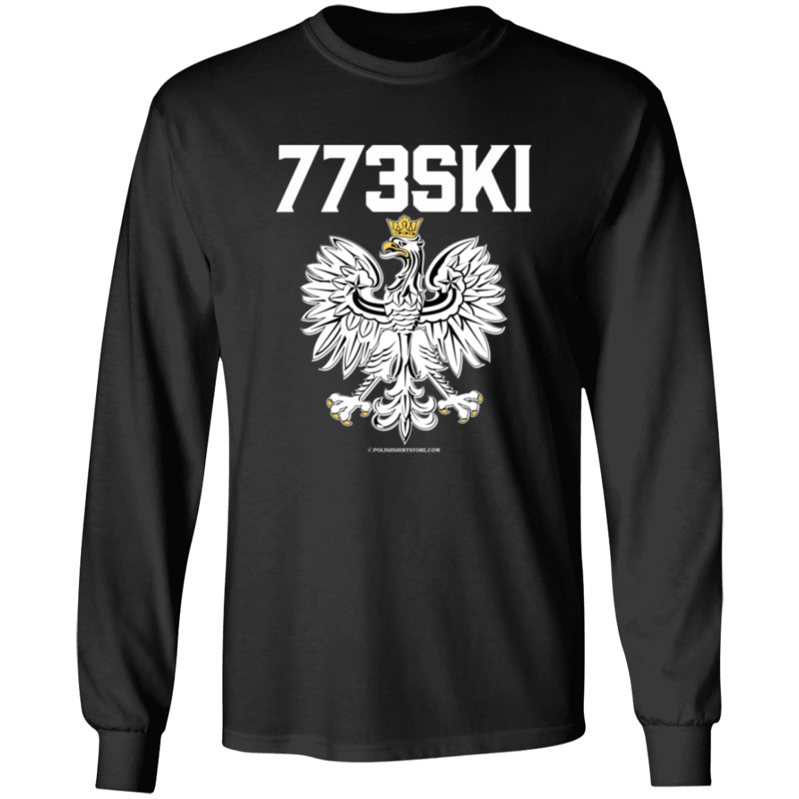 773ski Apparel CustomCat G540 LS T-Shirt Black S