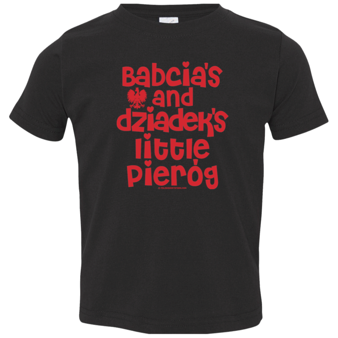Babcia & Dziadek's Little Pierog Infant & Toddler T-Shirt Apparel CustomCat Toddler T-Shirt Black 2T
