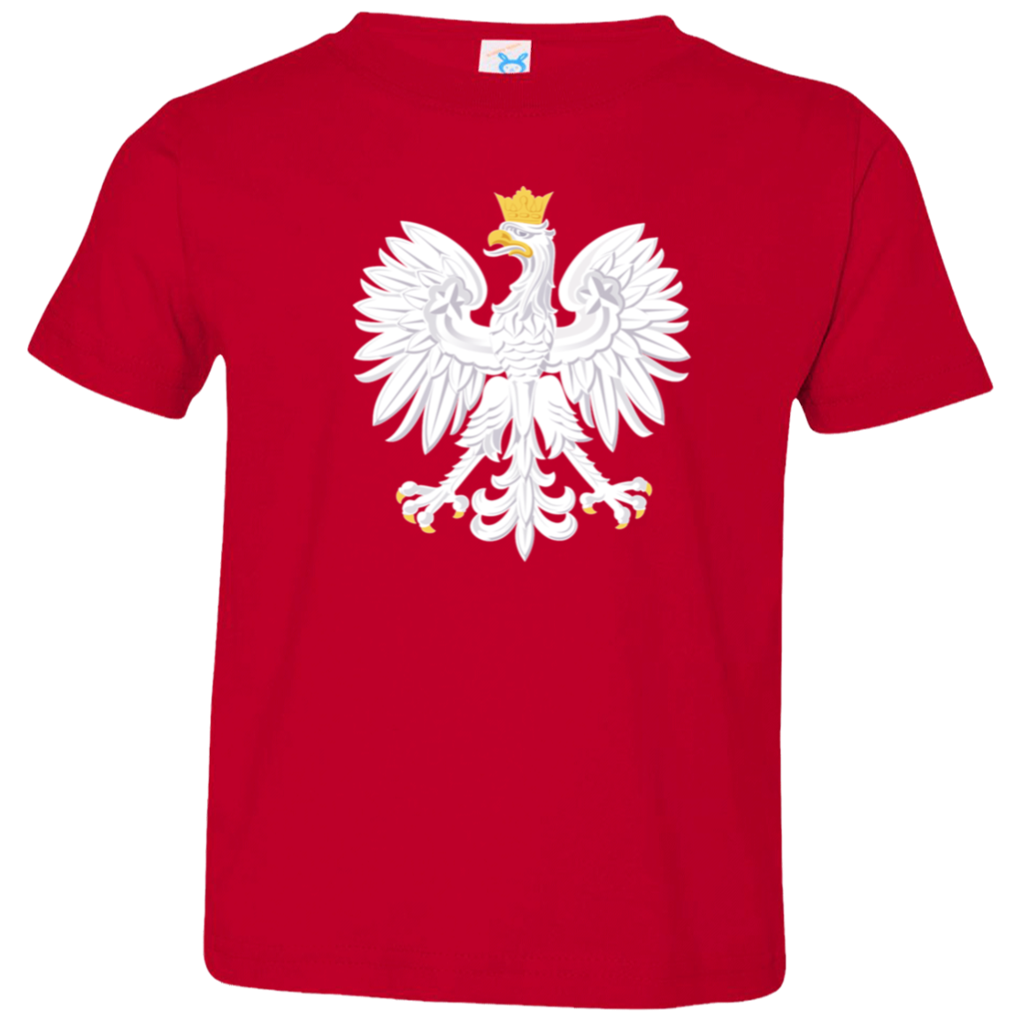 Polish Eagle Toddler Jersey T-Shirt T-Shirts CustomCat Red 2T 