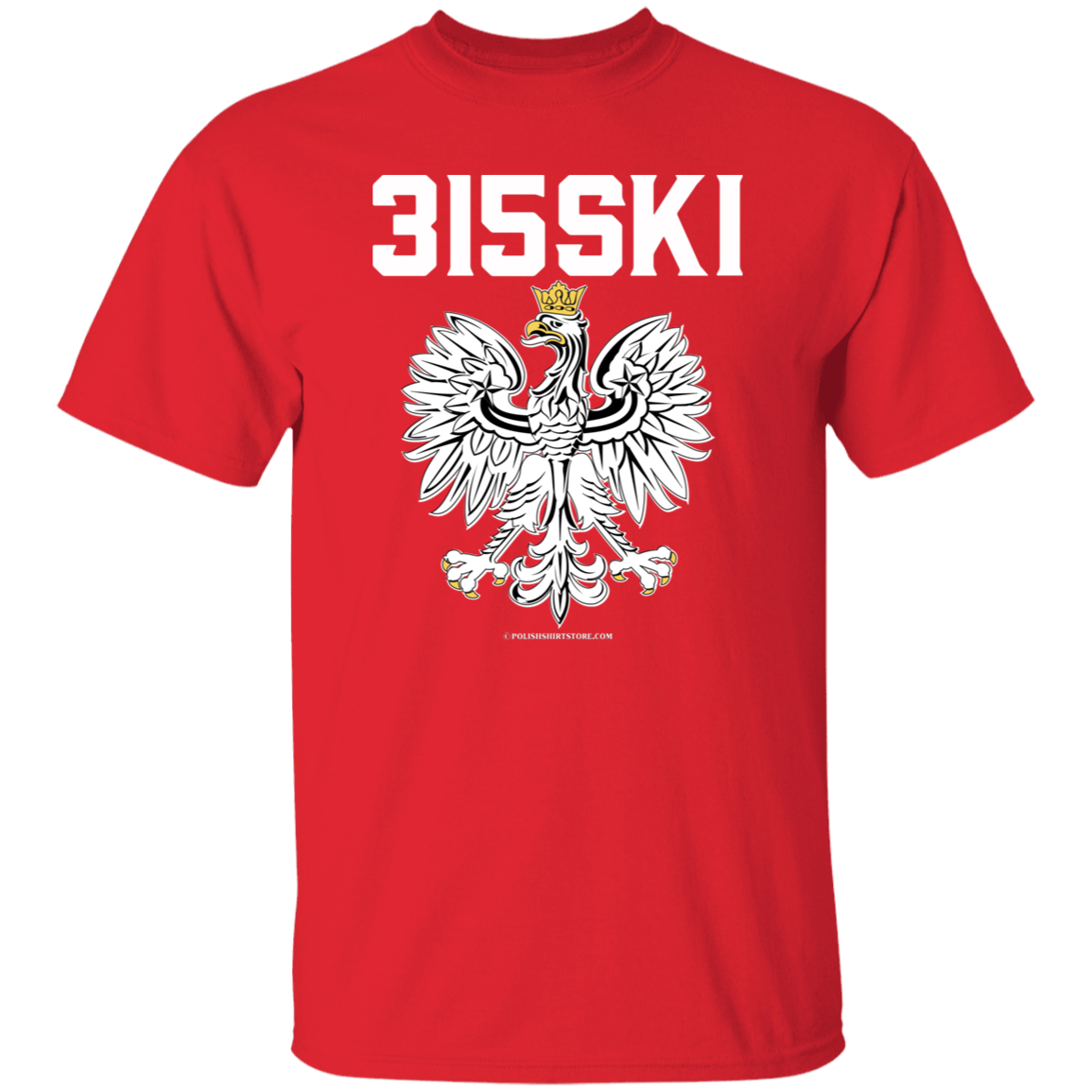 315SKI Apparel CustomCat G500 5.3 oz. T-Shirt Red S