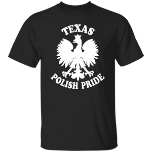 Texas  Polish Pride - G500 5.3 oz. T-Shirt / Black / S - Polish Shirt Store